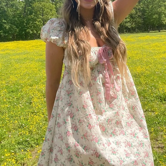 Altar'd State Everlee Floral Bow Dress - Picture 3 of 7